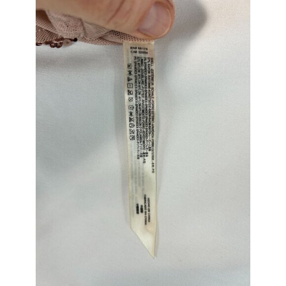 Intimately By Free People Women's Pale Pink Big Night Crop Top Sequin Size Small - Picture 6 of 8